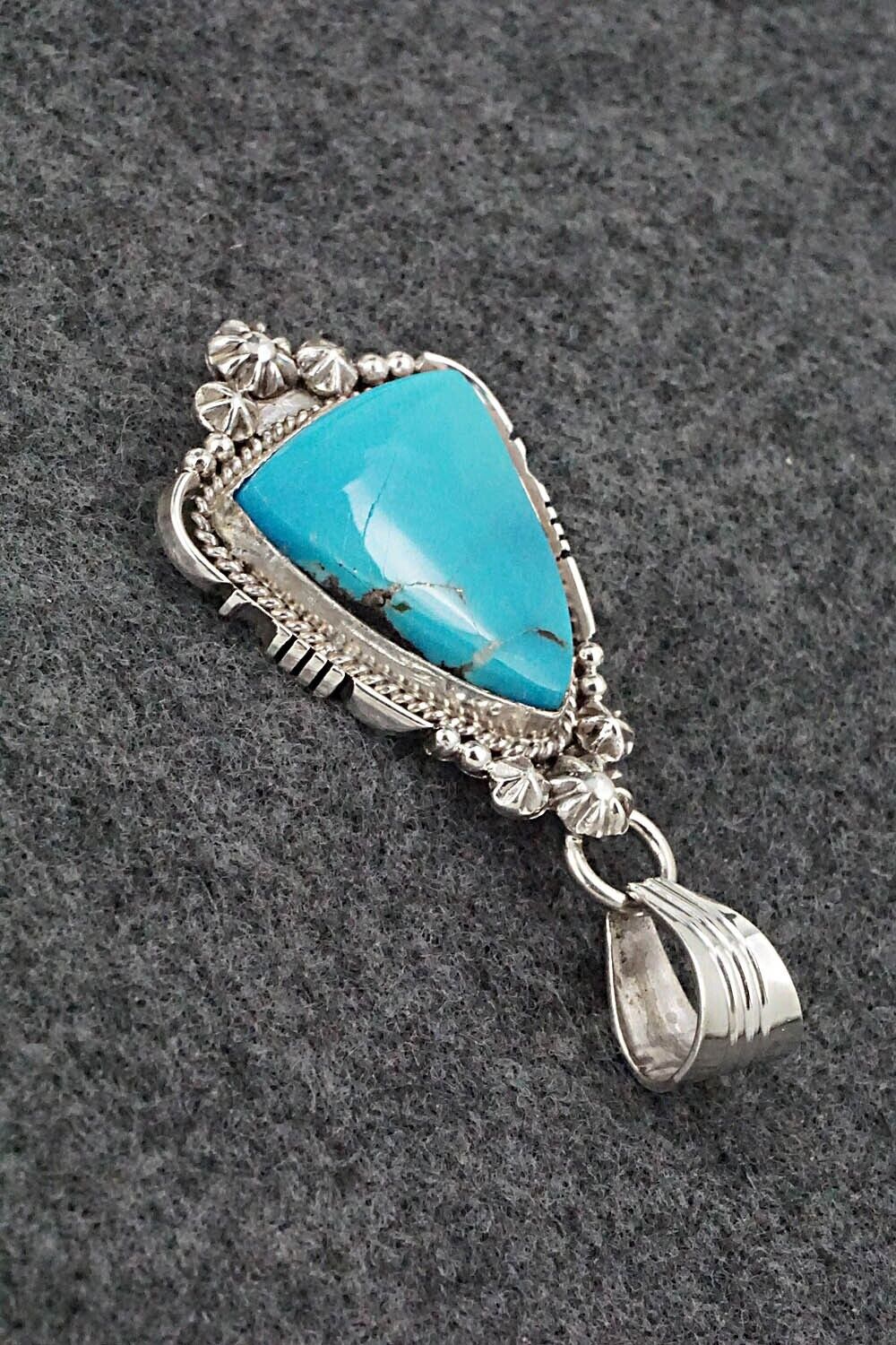Turquoise and Sterling Silver Pendant - Daniel Benally