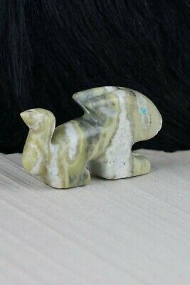 Rabbit Zuni Fetish Carving - Cameron Nastacio - High Lonesome Trading