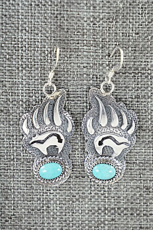 Turquoise & Sterling Silver Earrings - Ross Antonio
