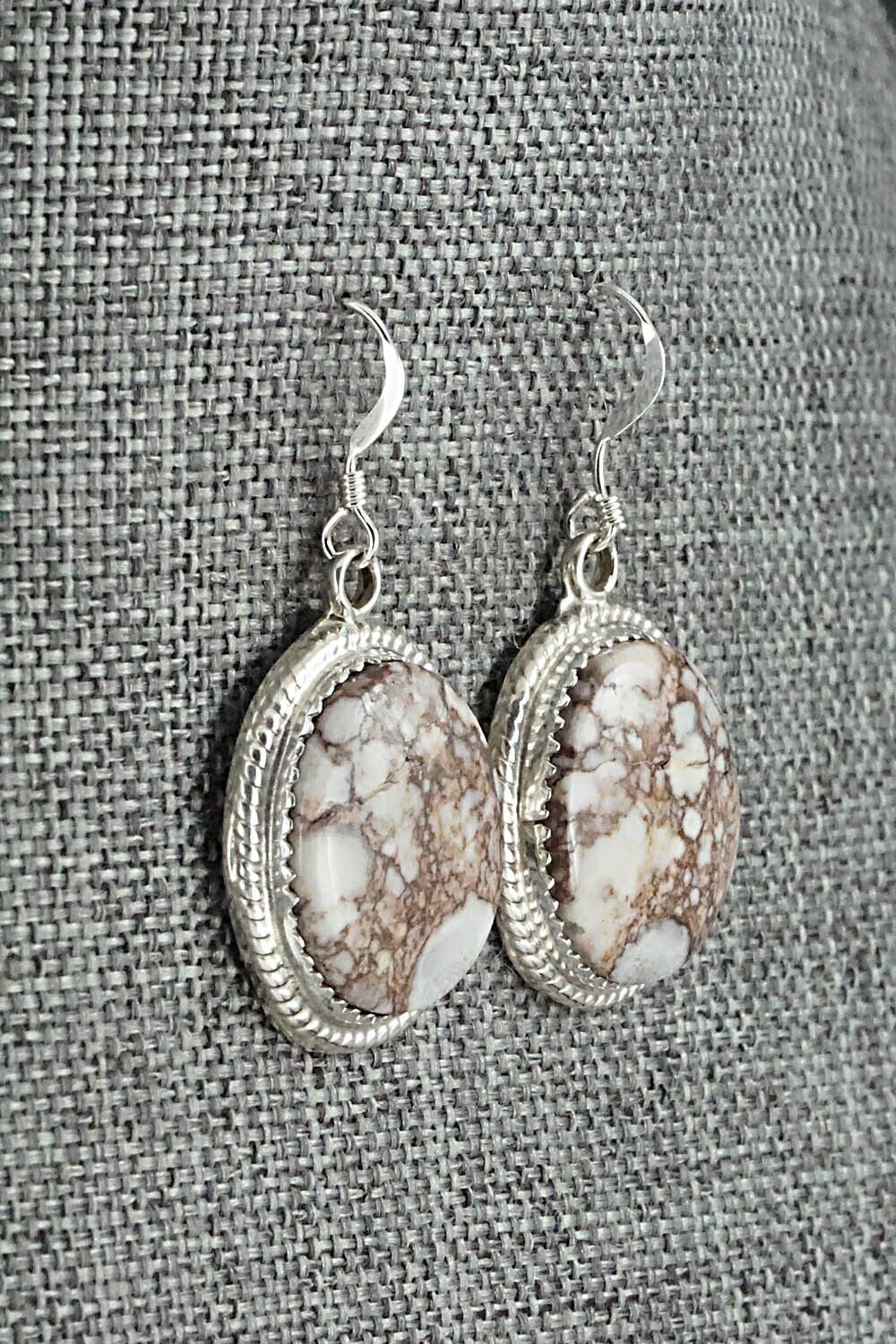 Wild Horse & Sterling Silver Earrings - Sheena Jack