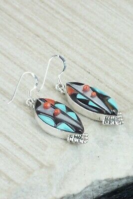 Multi Stone & Sterling Silver Earrings - Virginia Quam