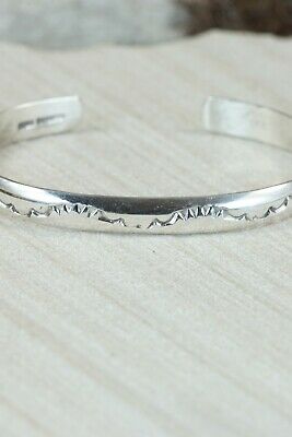 Navajo Sterling Silver Bracelet - Elaine Tahe