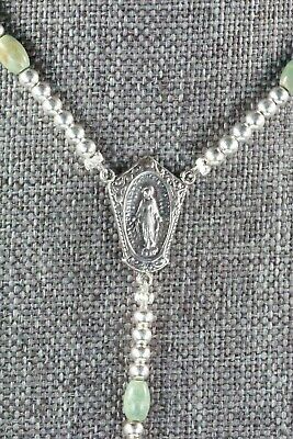 Turquoise & Sterling Silver Rosary - Navajo