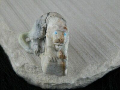 Mountain Lion Zuni Fetish Carving - Derrick Kamasee - High Lonesome Trading