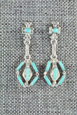 Turquoise & Sterling Silver Earrings - Phyllis Panteah