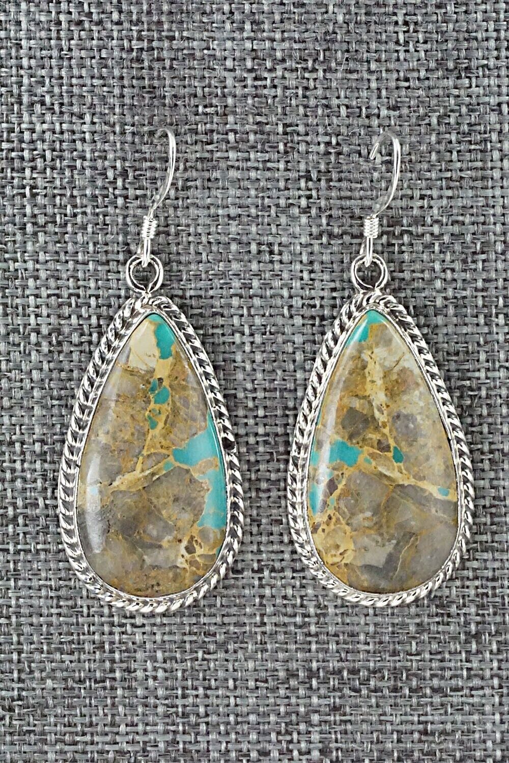 Turquoise & Sterling Silver Earrings - Isabelle Yazzie
