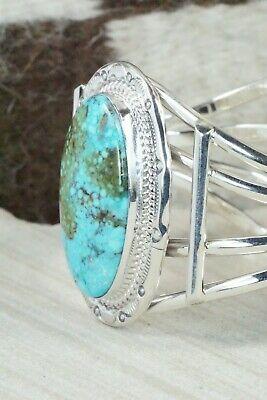 Turquoise & Sterling Silver Bracelet - Raymond Delgarito - High Lonesome Trading