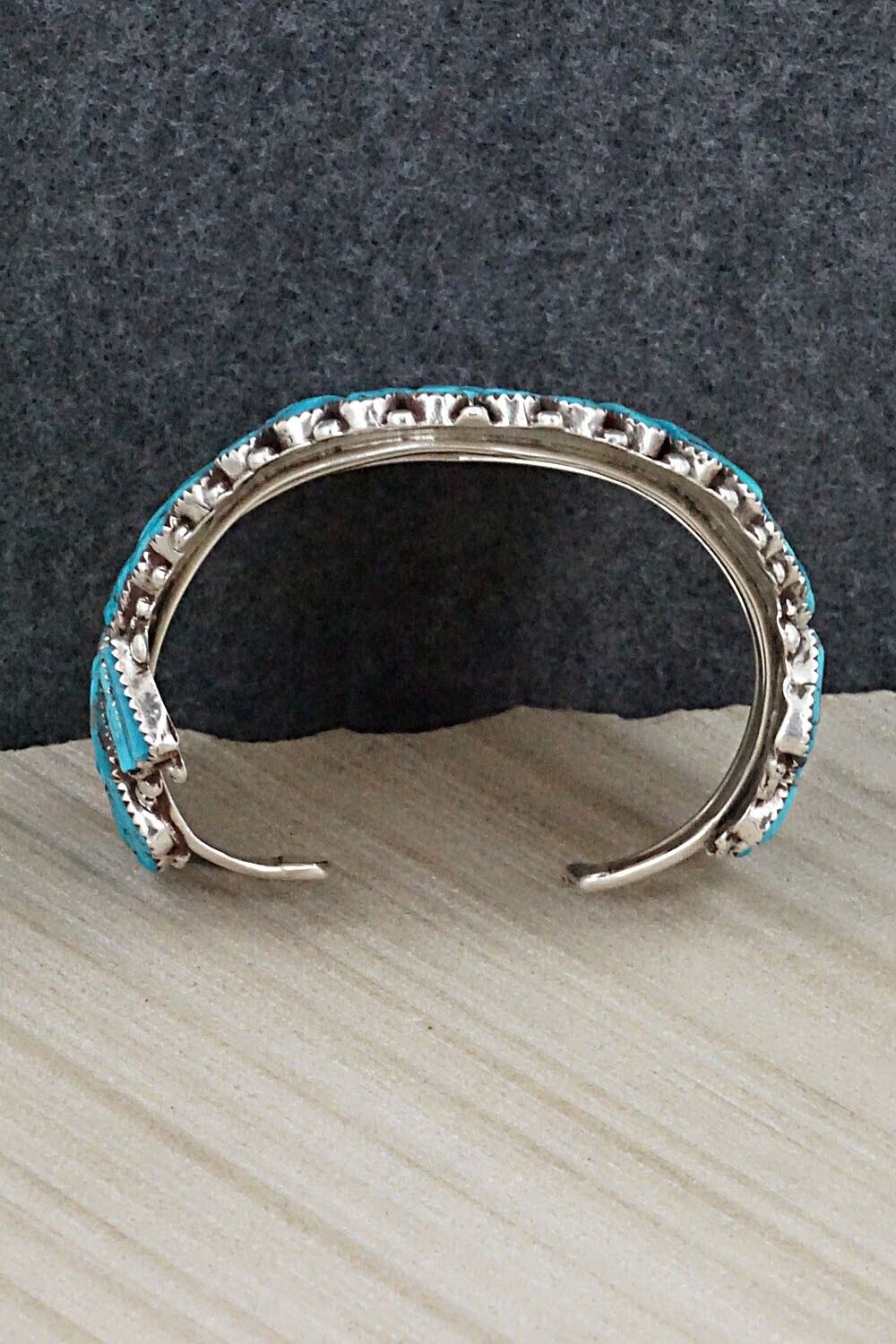 Turquoise & Sterling Silver Bracelet - Hoskie Yazzie