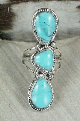Turquoise and Sterling Silver Ring - Bucky Belin - Size 6