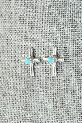Turquoise & Sterling Silver Earrings - Lorraine Chee