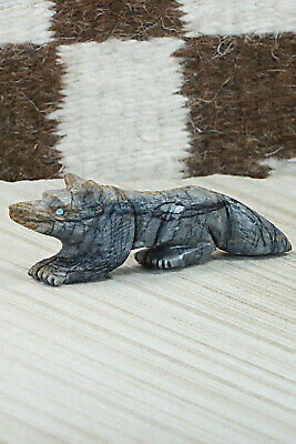 Wolf Zuni Fetish Carving - Tony Mackel