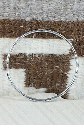 Navajo Sterling Silver Bangle Cuff - Elaine Tahe