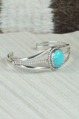 Turquoise & Sterling Silver Bracelet - Lenora Begay - High Lonesome Trading