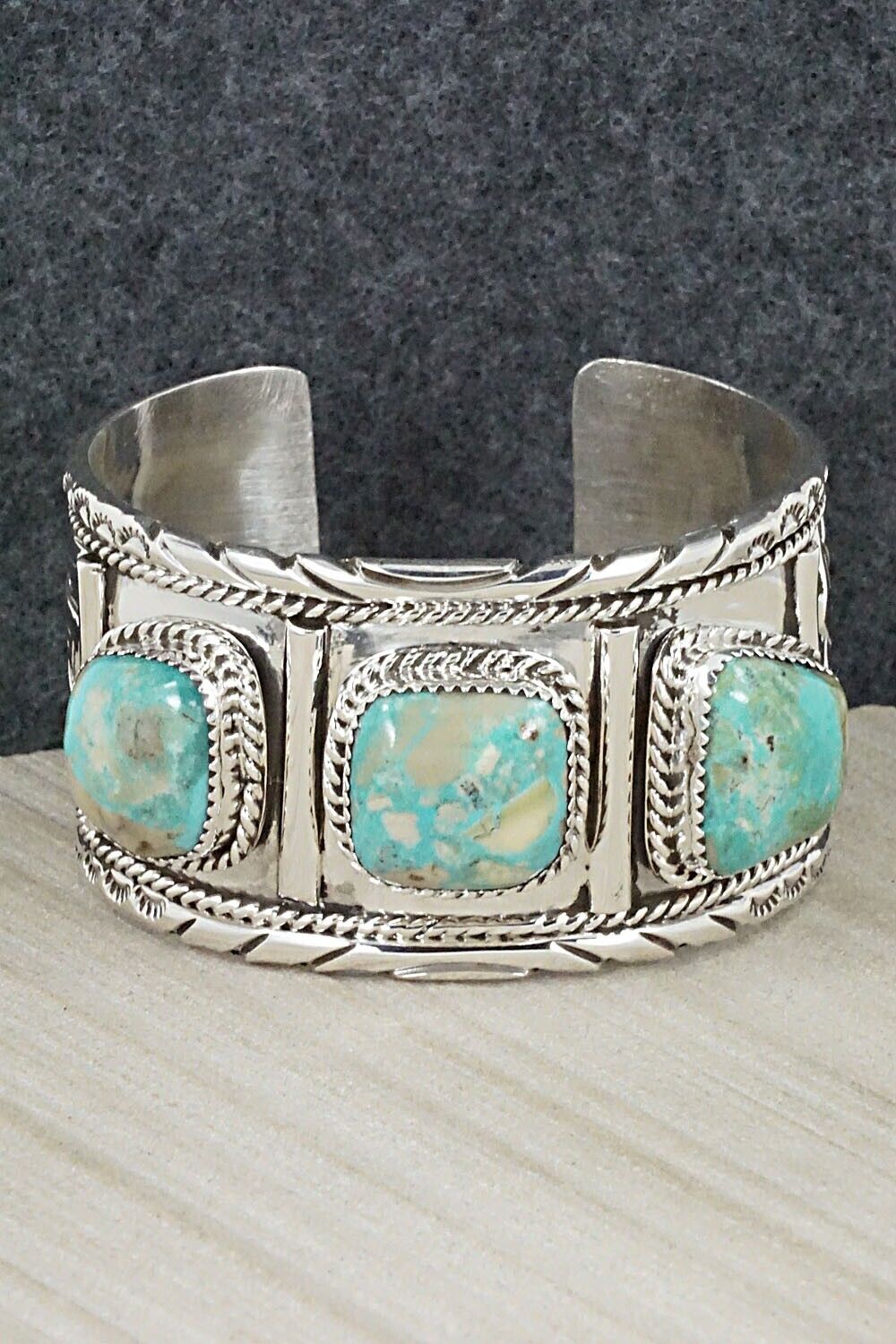 Turquoise & Sterling Silver Bracelet - Jimmy Garcia Jr.