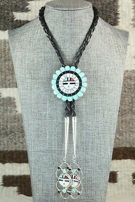 Turquoise & Sterling Silver Bolo Tie - Bryant Othole