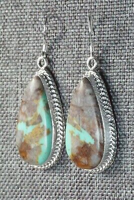 Turquoise & Sterling Silver Earrings - Isabelle Yazzie