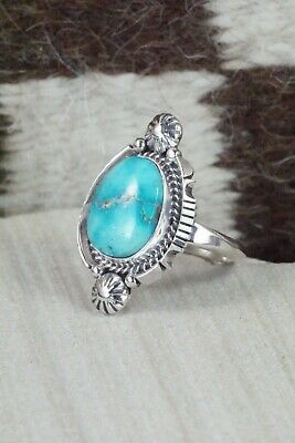Turquoise & Sterling Silver Ring - Daniel Benally - Size 9