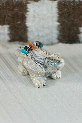 Badger Zuni Fetish Carving - Narren Bowannie - High Lonesome Trading