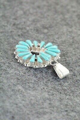 Turquoise & Sterling Silver Pendant - Rebecca B. Laate