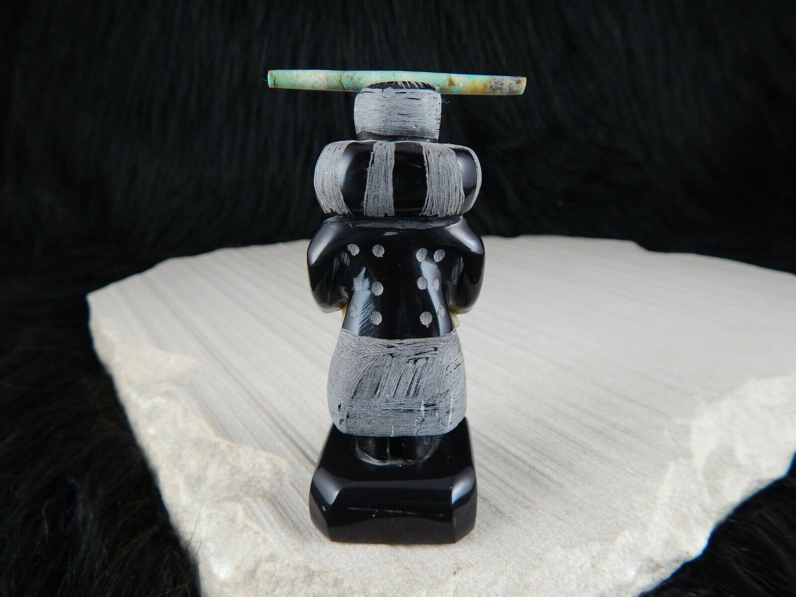 Dancer - Zuni Fetish - Russell Shack - Zuni Dancer Carving - Native American - High Lonesome Trading