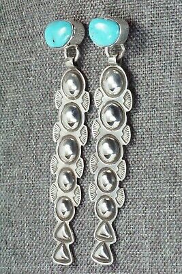 Turquoise & Sterling Silver Earrings - Alex Sanchez