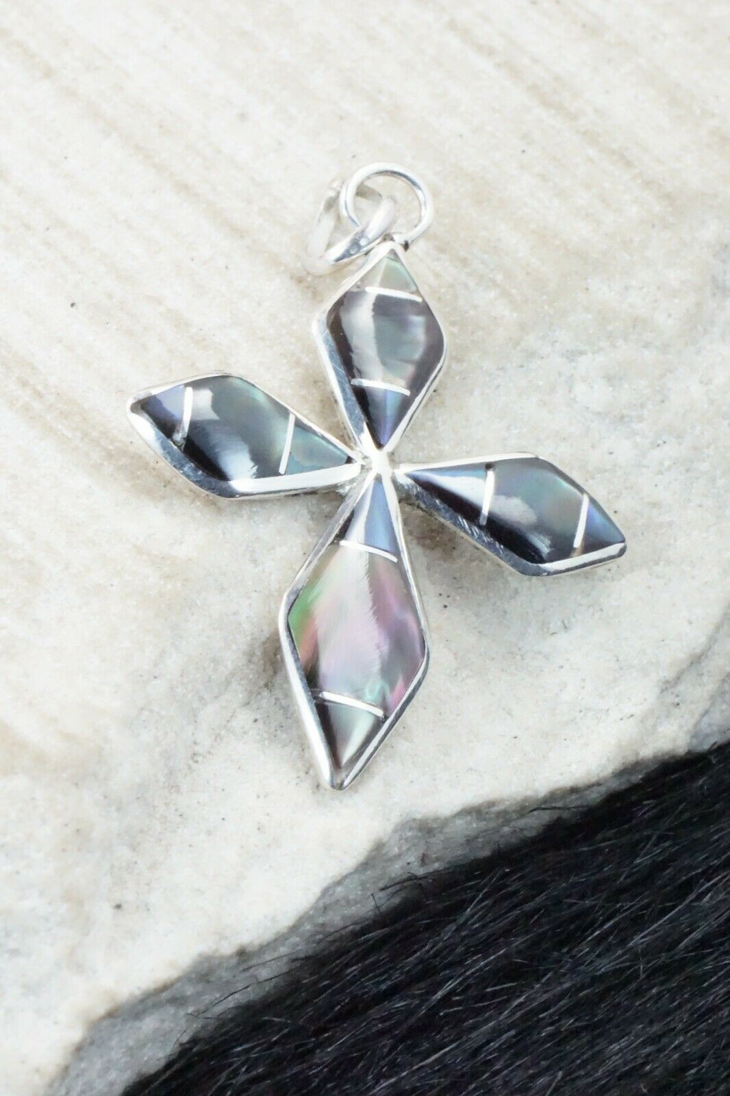 Abalone Shell & Sterling Silver Pendant - James Kee