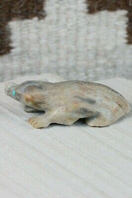 Badger Zuni Fetish Carving - Dane Malani - High Lonesome Trading