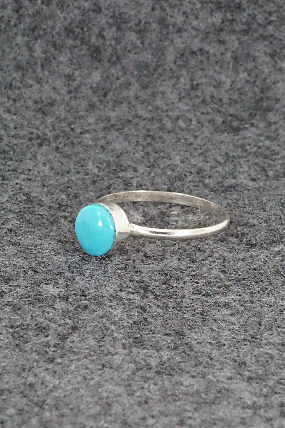Turquoise & Sterling Silver Ring - Trista Slow - Size 7