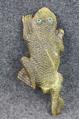 Frog Zuni Fetish Carving - Travis Lasiloo