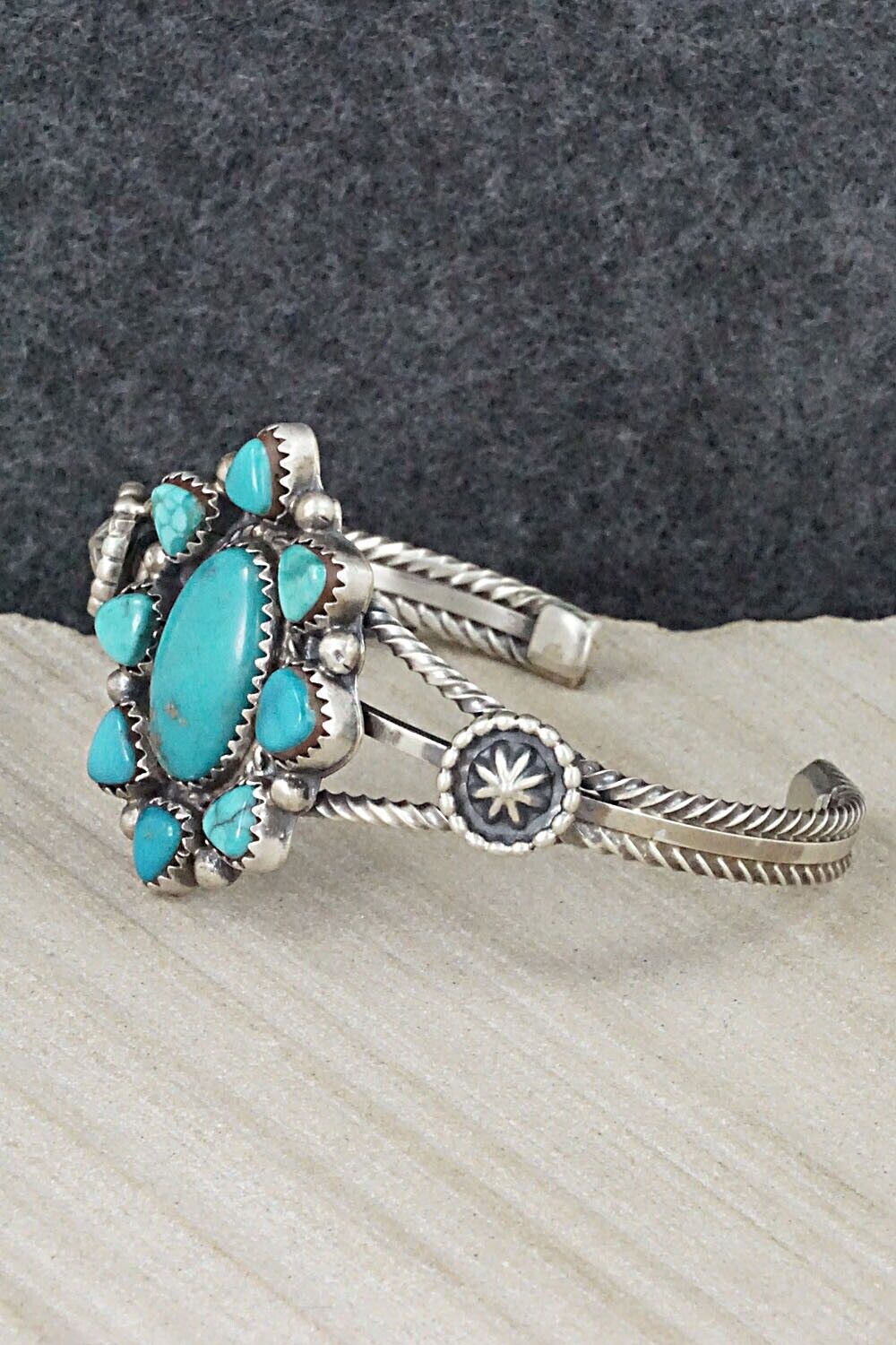 Turquoise & Sterling Silver Bracelet - Roberta Begay