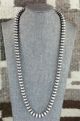 Sterling Silver Navajo Pearl Necklace - Jan Mariano