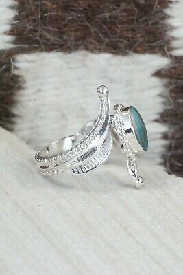 Turquoise & Sterling Silver Ring - Thomas Yazzie - Size 6.75