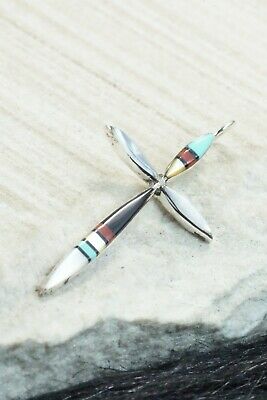 Multi Stone & Sterling Silver Pendant - Lynette Bowannie