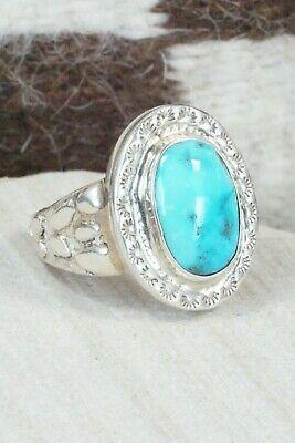 Turquoise & Sterling Silver Ring - Donovan Wilson - Size 9 - High Lonesome Trading