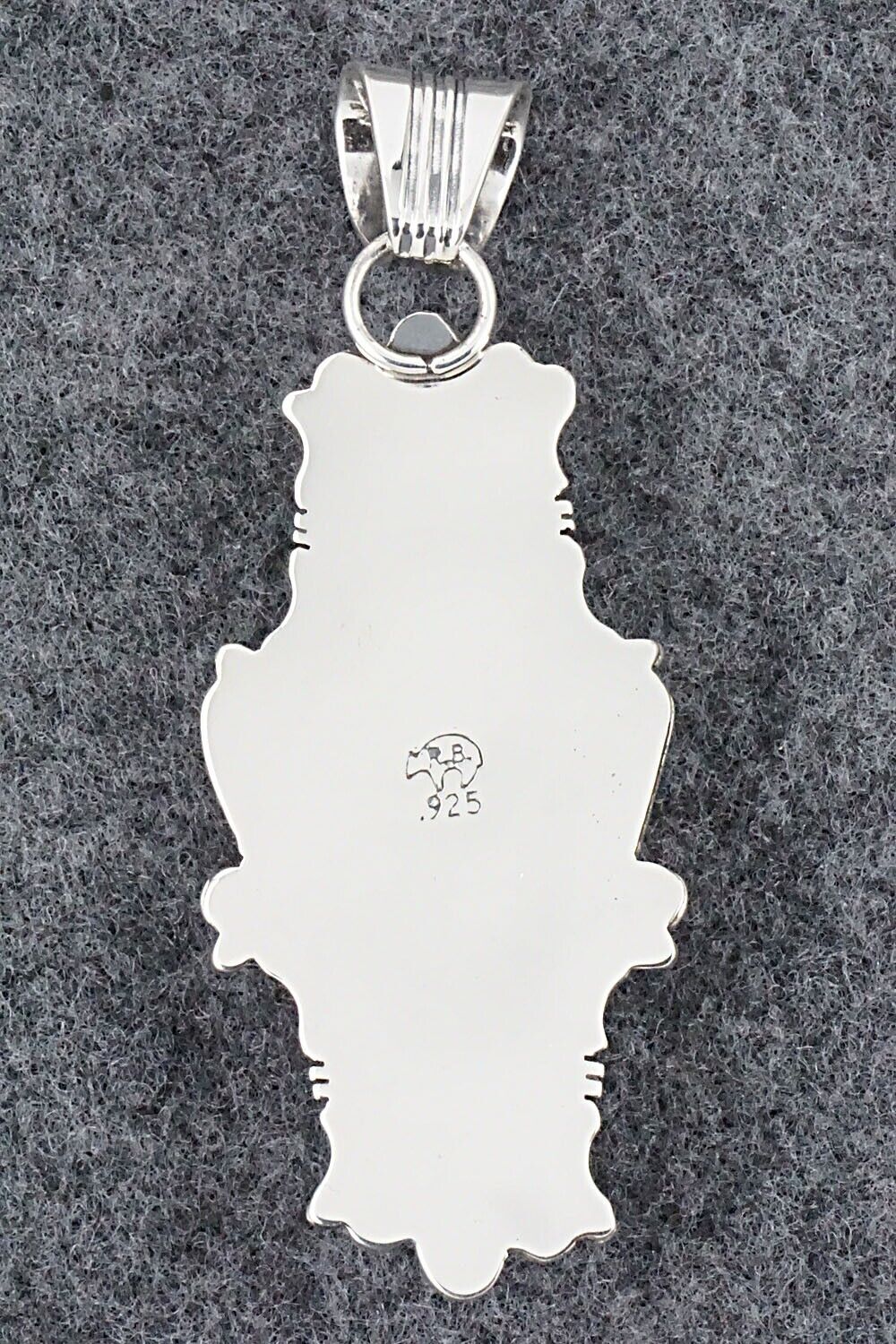 Turquoise & Sterling Silver Pendant - Sheena Jack