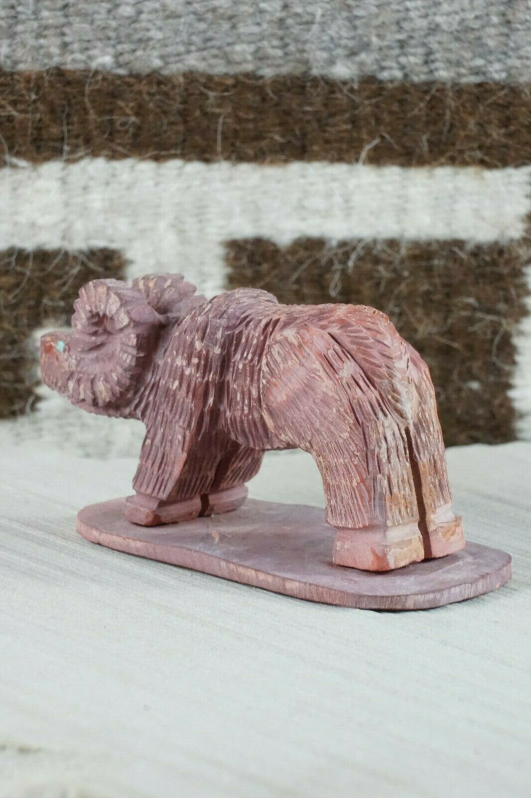 Ram Zuni Fetish Carving - Jon Quam - High Lonesome Trading