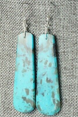 Turquoise & Sterling Silver Earrings - Lupe Lovato