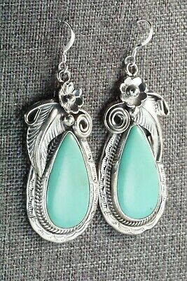 Turquoise & Sterling Silver Earrings - Davey Morgan
