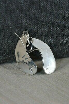 Navajo Sterling Silver Earrings - Charlie Yazzie - High Lonesome Trading