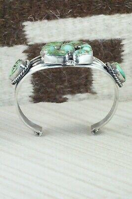 Turquoise & Sterling Silver Bracelet - Raymond Delgarito - High Lonesome Trading