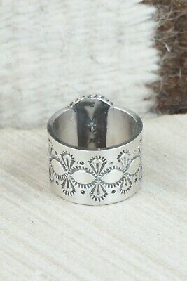 Turquoise and Sterling Silver Ring - Michael Calladitto - Size 6.75