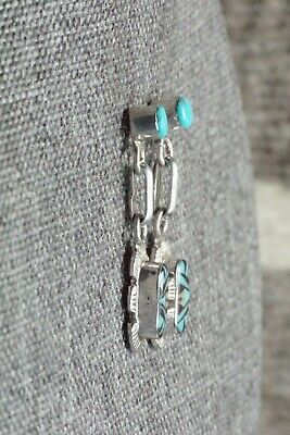 Multi Stone Inlay & Sterling Silver Earrings - Ernest Leekela