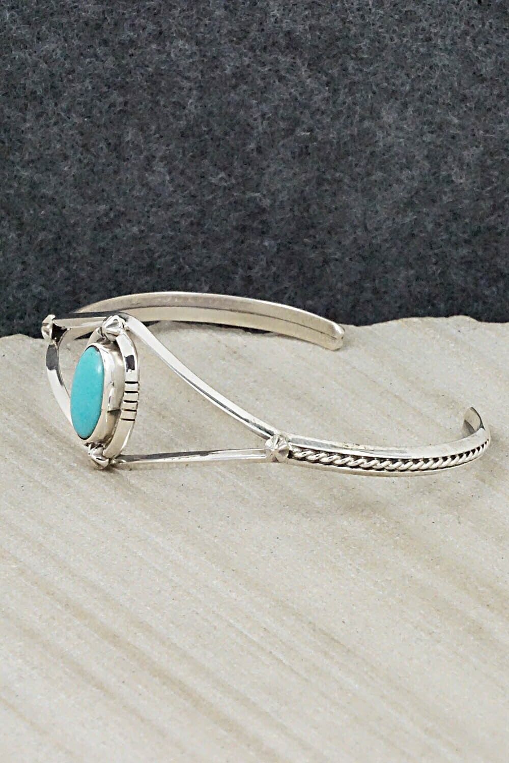 Turquoise & Sterling Silver Bracelet - Amos Begay