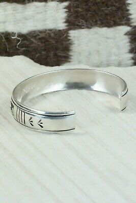 Navajo Sterling Silver Storyteller Bracelet - Richard Singer