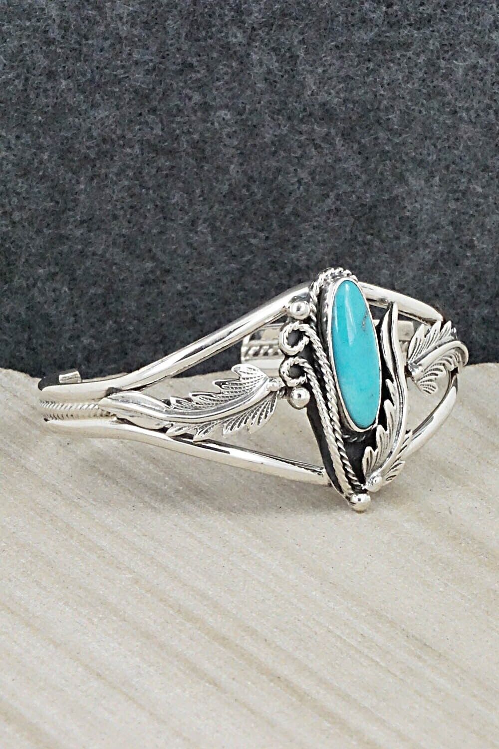 Turquoise & Sterling Silver Bracelet - Andrew Vandever