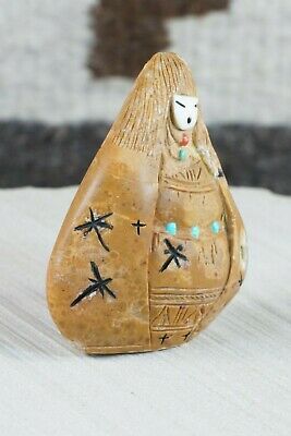 Corn Maiden Zuni Fetish Carving - Sandra Quandelacy - High Lonesome Trading