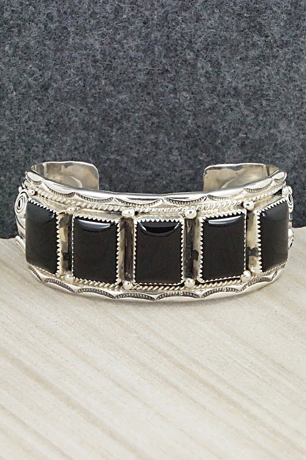 Onyx & Sterling Silver Bracelet - Darrell Morgan
