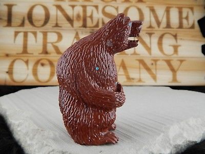 Bear - Zuni Fetish - Ephram Chavez - Zuni Bear Carving - Native American - High Lonesome Trading