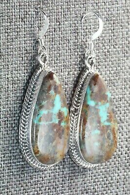 Turquoise & Sterling Silver Earrings - Isabelle Yazzie