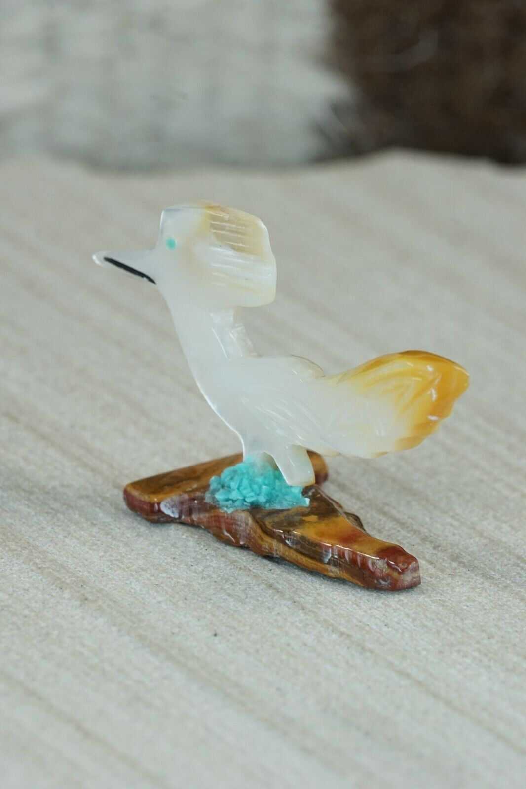 Road Runner Zuni Fetish Carving - Gloria Chattin